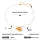 18k Gold Plated Pearl Shell and Starfish Charm Bracelet