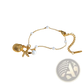 18k Gold Plated Pearl Shell and Starfish Charm Bracelet