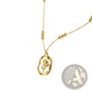 18k Gold Plated Stainless Steel Tulip Shell Pendant Necklace