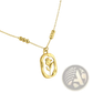 18k Gold Plated Stainless Steel Tulip Shell Pendant Necklace