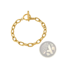 18k Gold Pvd Plated Stainless Steel Chain Link Bracelet