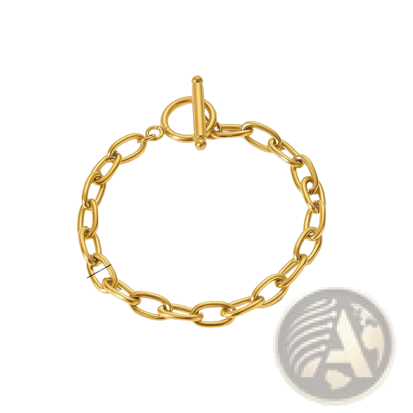 18k Gold Pvd Plated Stainless Steel Chain Link Bracelet