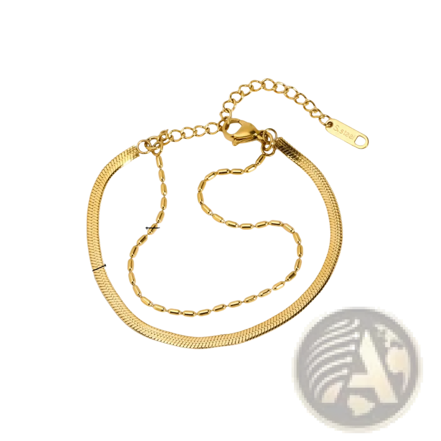 18k Gold Pvd Plated Stainless Steel Chain Link Bracelet