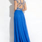 Rachel Allan - Two-piece Embellished Chiffon Gown