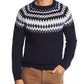 The Men's Store Bloomingdale's Merino Wool Fair Isle Sweater Blue