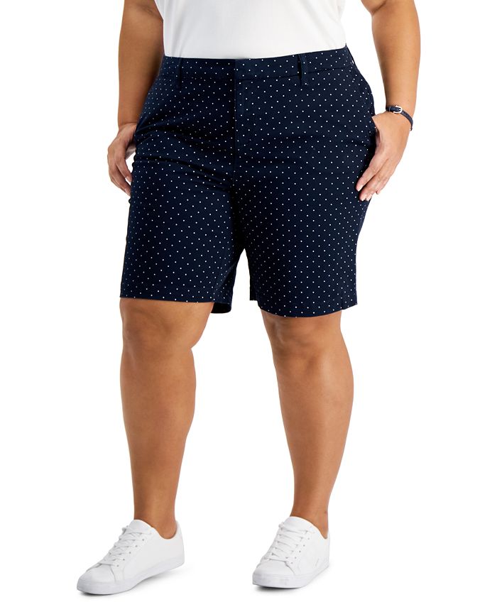 Tommy Hilfiger Women's Hollywood Dot Print Shorts Blue