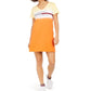 Tommy Hilfiger Women's Tie Dye Ombre Logo T-Shirt Dress Yellow Size Medium