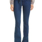 Veronica Beard Giselle High Waist Slim Flare Jeans in Washed Oxford , Size 24