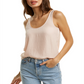 Drapey Tank in Pink Sand  Rack Pink Size S