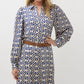 Esqualo - Utopia Graphic long dress