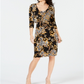Thalia Sodi Women's Printed Sheath Dress Beige Size Medium