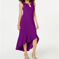Thalia Sodi Women's Flounce Hem Maxi Dress Purple Size Large