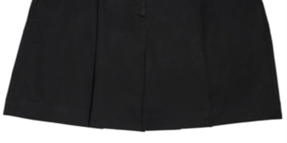 Danielle Bernstein Women's Pleated Zippered Shorts Black Size 14