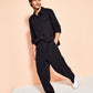 Royalty By Maluma Men's Slightly Wide Leg Trousers Black Size 38