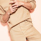 Royalty By Maluma Men's Knee Length Chino Shorts Brown Size 38