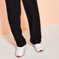Royalty By Maluma Men's Pleated Cuffed Trousers Black Size L