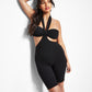 Royalty By Maluma Women's Halter Bandeau Romper Black Size 10