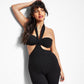 Royalty By Maluma Women's Halter Bandeau Romper Black Size 10