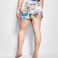 Royalty By Maluma Women's Printed Satin Skort White Multi  Size 16
