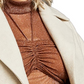 Royalty By Maluma Women's Herringbone Moto Jacket Brown Size XXX-Large