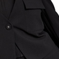 Royalty By Maluma Women's Angled Front Single Button Blazer Black Size X-Large