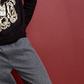Royalty by Maluma Men's Relaxed Fit Birdseye Jacquard Logo Sweater Black Size Small