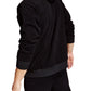 Royalty by Maluma Men's Relaxed Fit Mixed Media Hoodie Black Size XX-Large