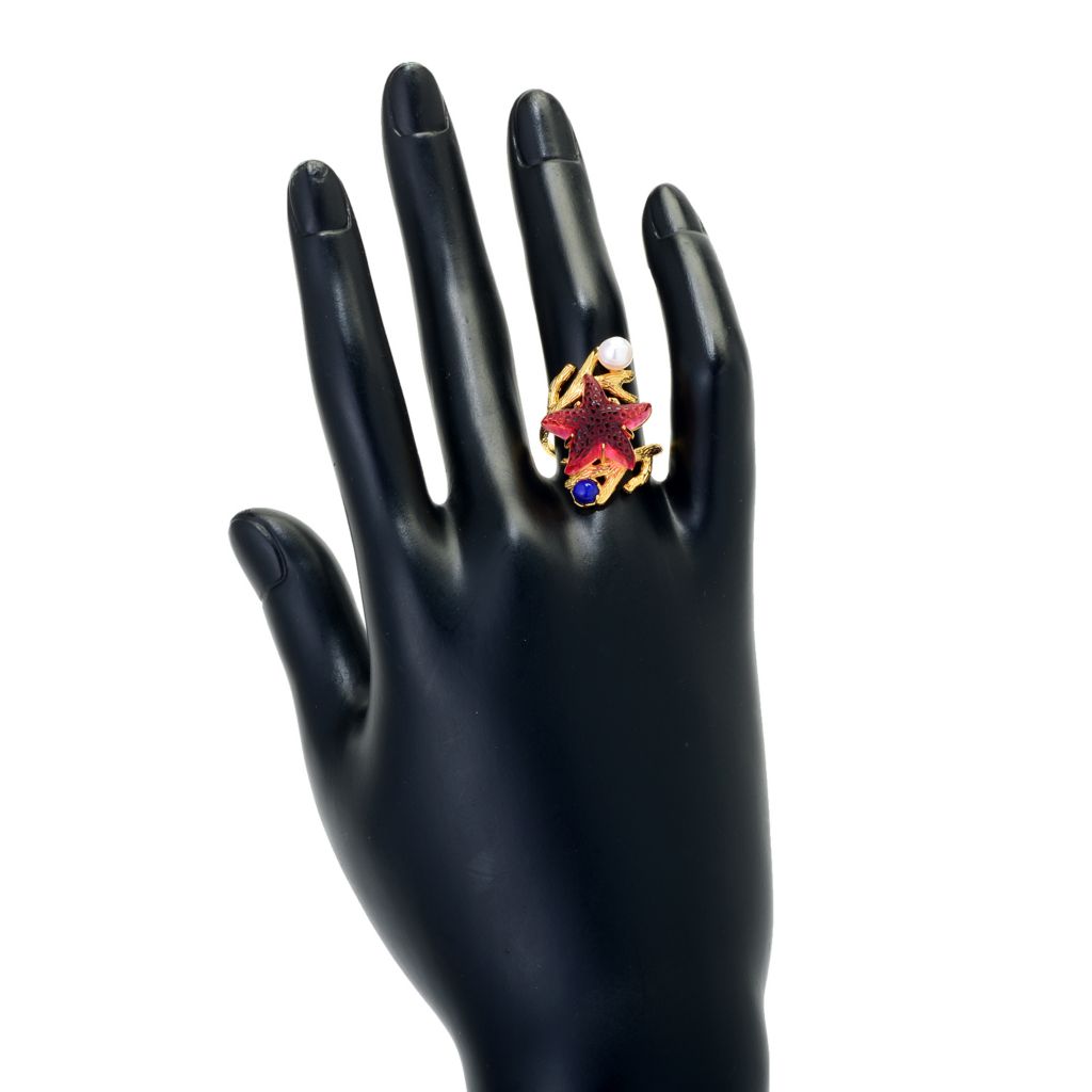 tagliamonte-18k-gold-plated-starfish-cameo-cultured-pearl-lapis-ring