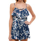 Trixxi Junior's Popover Cross Front Romper Blue Size Large