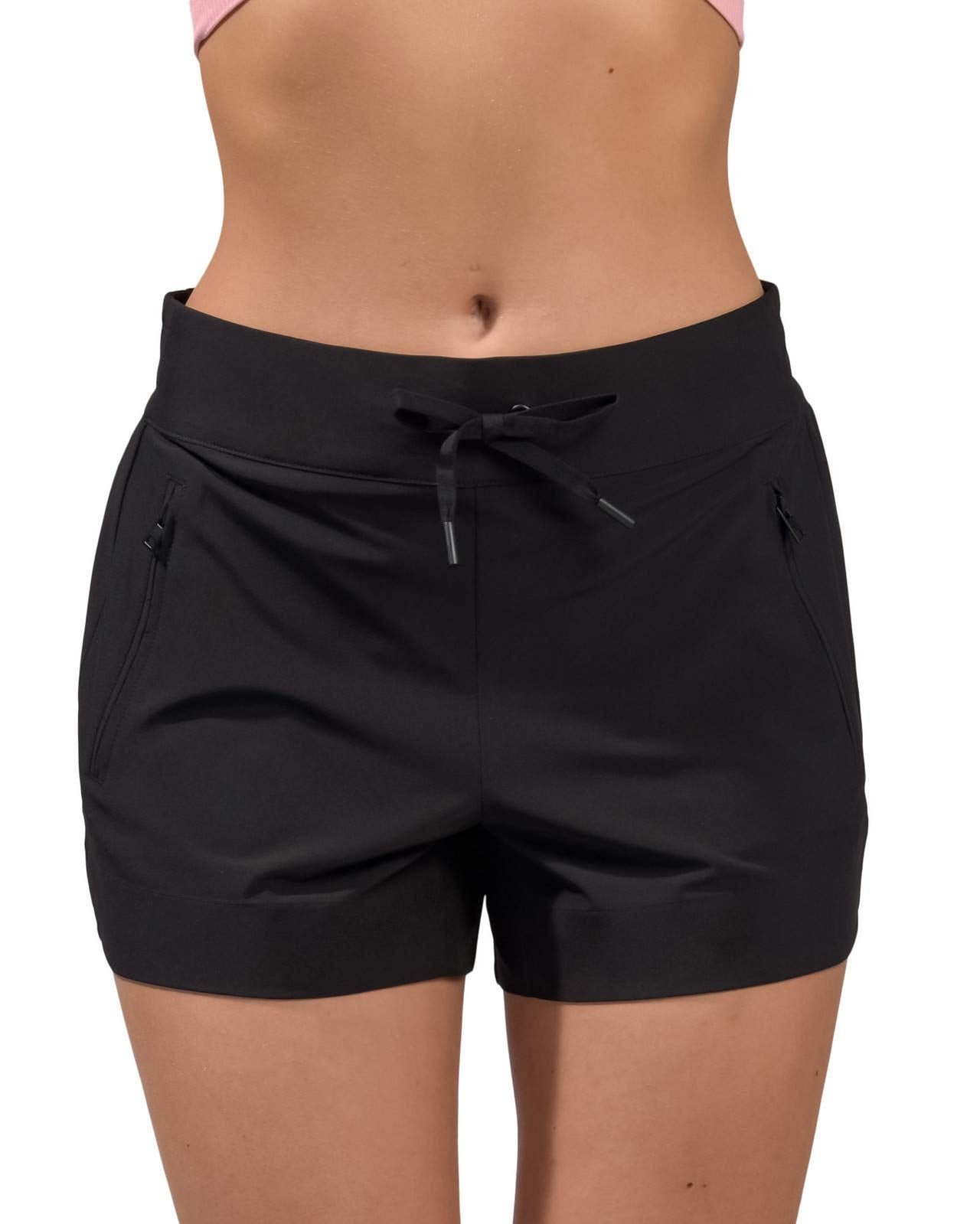 90 Degree Women's Black Woven Shorts Size Large