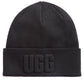 UGG पुरुषों की 3D लोगो कफ बीनी काला रेगुलर साइज़