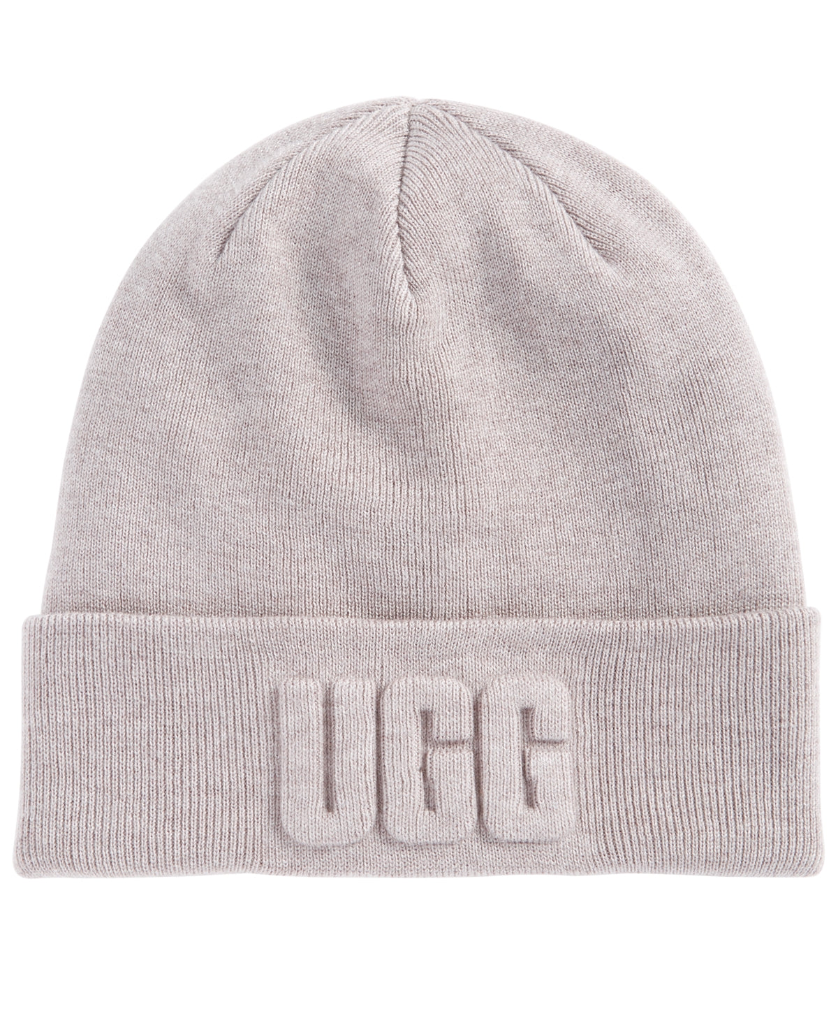 UGG पुरुषों की 3D लोगो कफ बीनी ग्रे रेगुलर साइज़