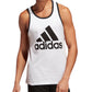 adidas Men's Logo Tank White Size XX-Large