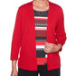 Alfred Dunner Women's Petite Sutton Place Layered-Look Top Size PXL