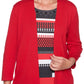 Alfred Dunner Women's Petite Sutton Place Layered-Look Top Size PXL