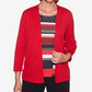 Alfred Dunner Women's Petite Sutton Place Layered-Look Top Size PXL