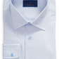 David Donahue Regular Fit Fine Check Dress Shirt In Blue Size 16.5 - 32