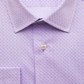 David Donahue Slim Fit Lilac Geo Print Dress Shirt Size 16.5 - 32