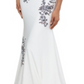 XSCAPE Women's Embroidered Gown White Size 10