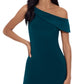 XSCAPE Women's One Shoulder Gown Green Size 4