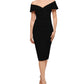XSCAPE Women's Off the Shoulder Sheath Dress Black Size 12