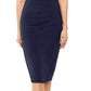 XSCAPE Women's Off The Shoulder Bodycon Dress Blue Size 16 Petite
