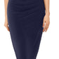 XSCAPE Women's Off The Shoulder Bodycon Dress Blue Size 16 Petite