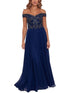 xscape-womens-navy-off-the-shoulder-gown-size-16