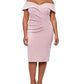 XSCAPE Women's Sweetheart Neck Dress Pink Size 22W