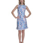 Eliza J Womens Tweed A Line Floral Pattern Dress