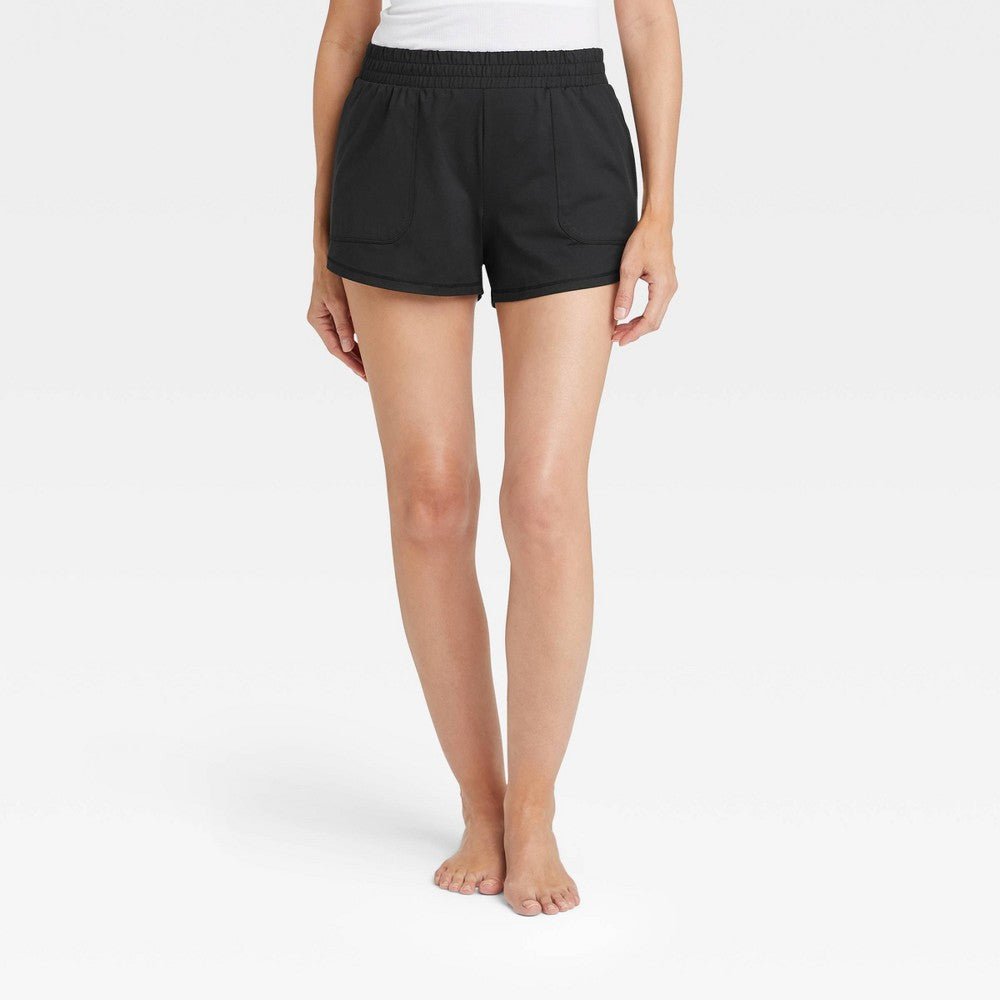 All in Motion Mid-Rise Knit Shorts 3.5 Black Size M