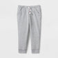 Toddler Girls' Solid Fleece Jogger Pants Cat & Jack Gray Size 5T