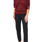 MSK Women's Embellished Cold Shoulder Top Red Size Petite Small