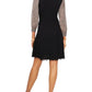 MSK Women's Printed Midi Sweaterdress Black Size Small